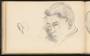 Hodet til en gutt av Paul Cézanne