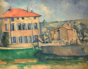 Hus i Aix av Paul Cézanne
