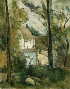 Hus i trærne, Auvers; House In The Trees, Auvers, 1879 av Paul Cézanne