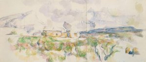 Sainte-Victoire-fjellet sett fra Lauves av Paul Cézanne