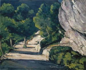 Landskap. Vei med trær i Rocky Mountains av Paul Cézanne