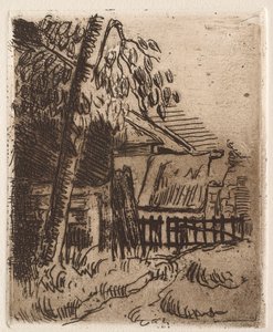 Landskap i Auvers, 1873 av Paul Cézanne