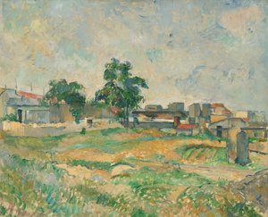 Landskap nær Paris, ca. 1876. av Paul Cézanne