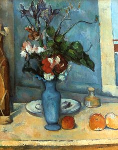 Den blå vasen, 1889-1890 av Paul Cézanne