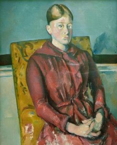 Madame Cézanne i den gule stolen av Paul Cézanne