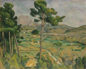 Mont Sainte-Victoire og viadukten i Arc River Valley, 1882-85.