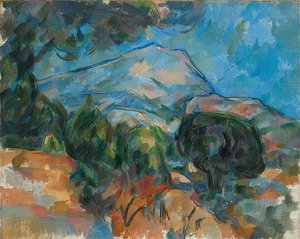 Mount Sainte-Victoire. Um 1904 av Paul Cézanne