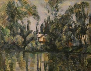 P.Cézanne, hus på bredden av Marne av Paul Cézanne