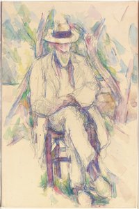 Portrett av Vallier, 1904-06 av Paul Cézanne