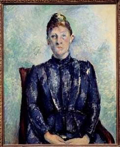 Portrett av Madame Cezanne Maleri av Paul Cezanne (1839-1906) Søn fra 1800-tallet. 0,65x0,81 m Paris, Musee de l