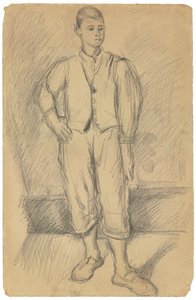 Portrett av kunstnerens sønn; Portrett av kunstnerens sønn, ca. 1875-1885 av Paul Cézanne