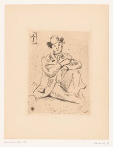Portrett av Armand Guillaumin av Paul Cézanne