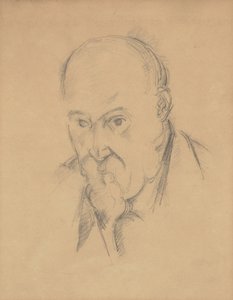 Selvportrett [recto] av Paul Cézanne