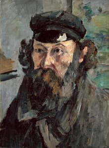 Selvportrett med hatten av Paul Cézanne