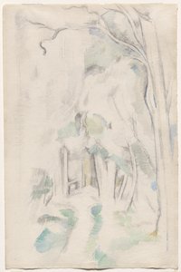 Sti i skogen av Paul Cézanne