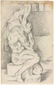 Skisse av anatomisk skulptur, 188184. av Paul Cézanne