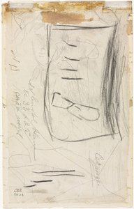 Skisse av Madame Cézanne (verso) av Paul Cézanne