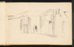 Studie av hus av Paul Cézanne