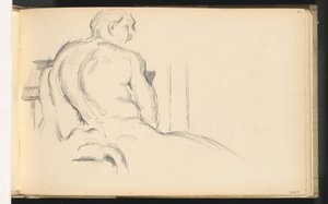 Studie av Pugets "Hercules Resting" av Paul Cézanne