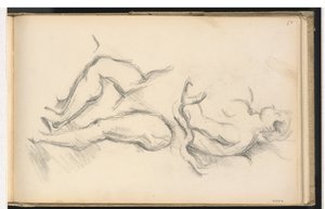 Studie av den allegoriske figuren til helsegeniet fra Rubens 