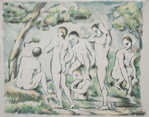 The Baders, 1897. av Paul Cézanne