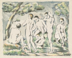 The Bathers Small Plate, 1897. av Paul Cézanne