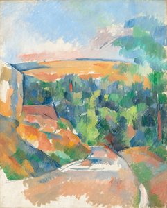 The Bend in the Road av Paul Cézanne