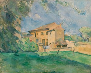 Gården ved Jas de Bouffan av Paul Cézanne