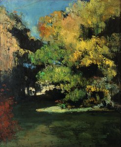 Glade, ca. 1867 av Paul Cézanne