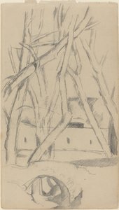 Den lille broen [recto] av Paul Cézanne