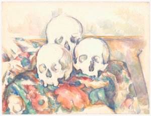 De tre hodeskallene av Paul Cézanne