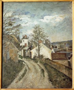 Huset til doktor Gachet i Auvers (olje på lerret av Paul Cézanne