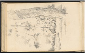 Trær og busker av Paul Cézanne