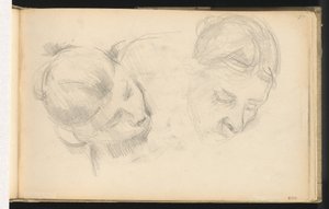To kvinners hoder av Paul Cézanne