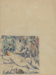 Våkne opp [verso], ca. 1880. av Paul Cézanne