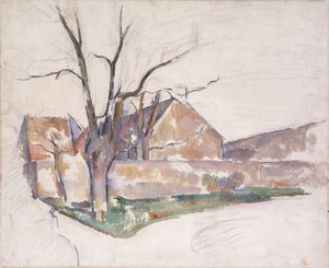 Vinterlandskap, ca. 1885 av Paul Cézanne