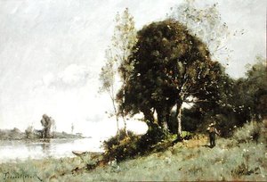 Isle on the Loire (olje på lerret)