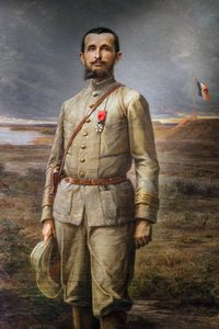 detalj av maleriet "" Commander Marchand"" (Jean Baptiste - Jean-Baptiste Marchand