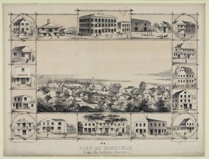 nr. 4. Utsikt over Honolulu. Fra den katolske kirken. av Paul Emmert