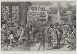 En hagefest i Kina av Paul Frenzeny