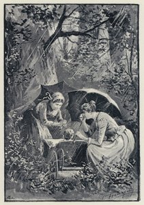 Illustrasjon for Anna Karenina: Stormen i Kolok-skogen (litho) av Paul Frenzeny