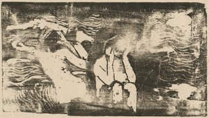 På Black Rocks Aux roches noires, i eller etter 1895. av Paul Gauguin