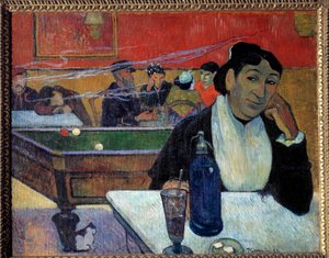På kafeen (Arles) Maleri av Paul Gauguin (1848-1902) 1888 Moskva. Pushkin-museet av Paul Gauguin