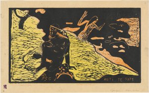 Auti te Pape (Kvinner ved elven) av Paul Gauguin