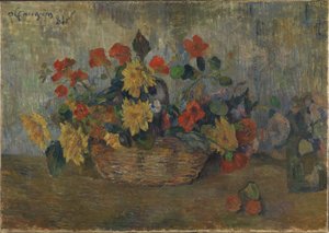 Kurv med blomster, 1884. av Paul Gauguin