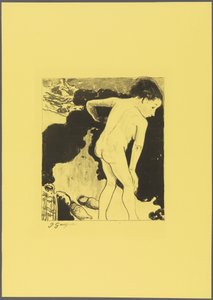 Badende in der Bretagne, aus der "Volpini Suite: Dessins lithographiques" av Paul Gauguin