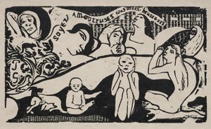 Vær forelsket og du vil være lykkelig. av Paul Gauguin