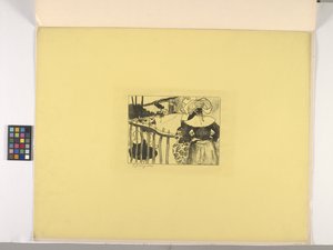 Bretonske kvinner ved et gjerde av Paul Gauguin