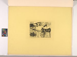 Bretonske kvinner ved et gjerde av Paul Gauguin