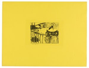 Bretonske kvinner ved en port, fra Volpini-suiten av Paul Gauguin
